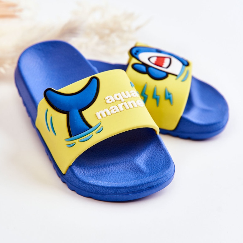 Chaussons Enfant Light Sharky Jaune-Bleu 2