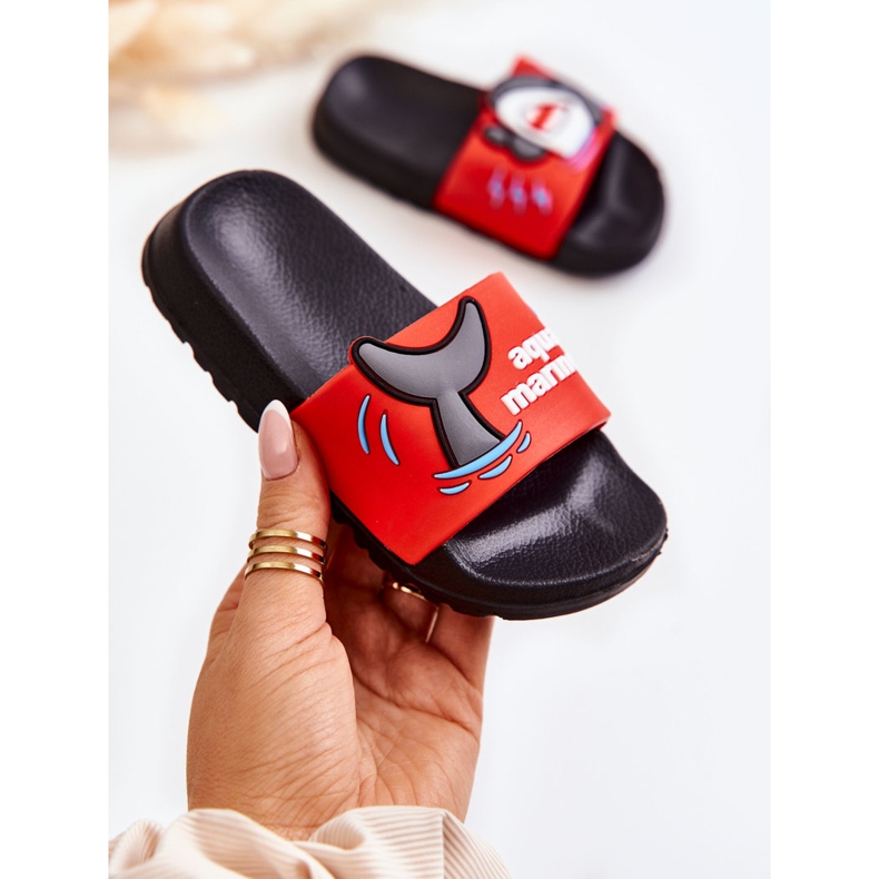 Chaussons Enfant Light Sharky Rouge et Noir 1