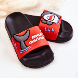 Chaussons Enfant Light Sharky Rouge et Noir 2