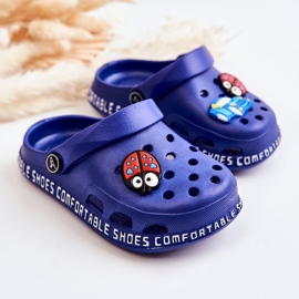 BM Chaussons Enfant Entrejambe Léger Décor Bertis Bleu Marine 2