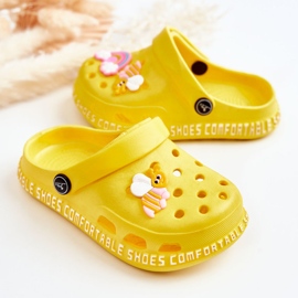 Chaussons Enfant Léger Entrejambe Avec Décoration Bertis Jaune 3