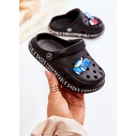 Chaussons Légers Pour Enfants Kroks Avec Décoration Bertis Noire le noir 1 Chaussons Légers Pour Enfants Kroks Avec Décoration Bertis Noire le noir 1