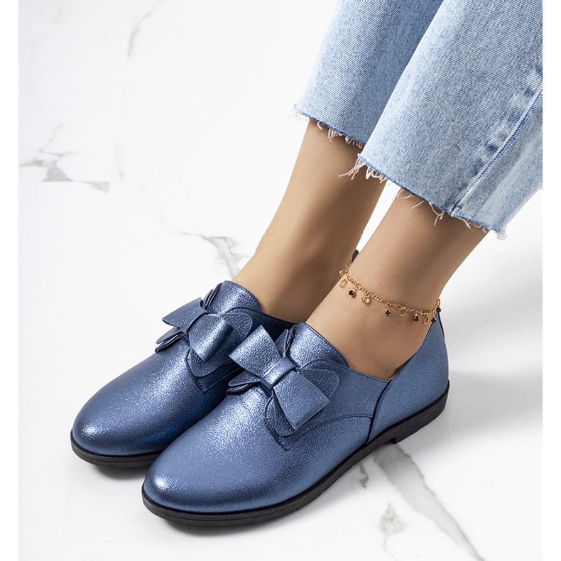Chaussures bleu marine avec nœud Korner 1