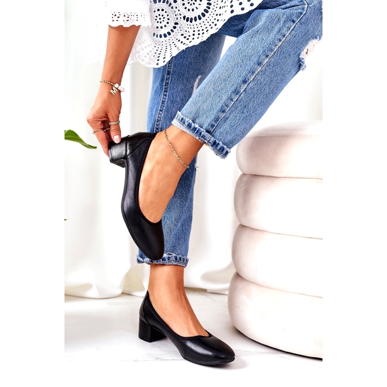 S.Barski Escarpins en cuir S. Barski 20-L1 Noir 2