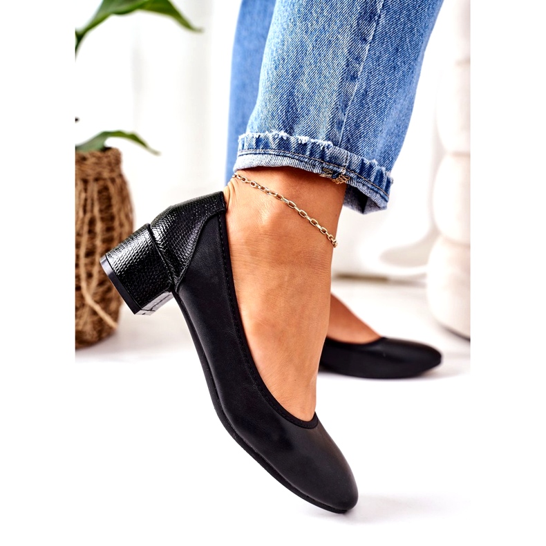 S.Barski Escarpins en cuir S. Barski 20-L1 Noir le noir 3