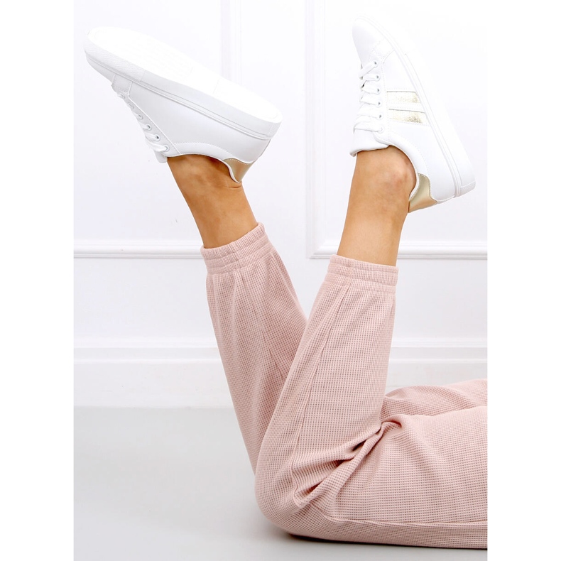 Baskets femme Xina BLANC / OR blanche d'or 1 Baskets femme Xina BLANC / OR blanche d'or 1