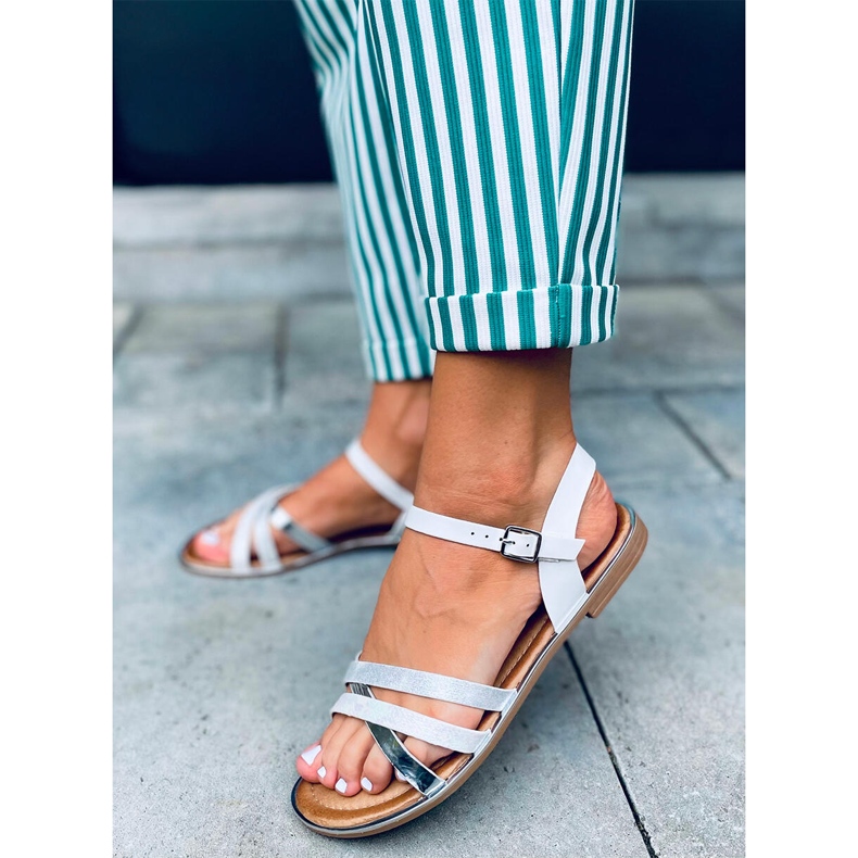 Sandales femme Celia Blanc blanche 1 Sandales femme Celia Blanc blanche 1