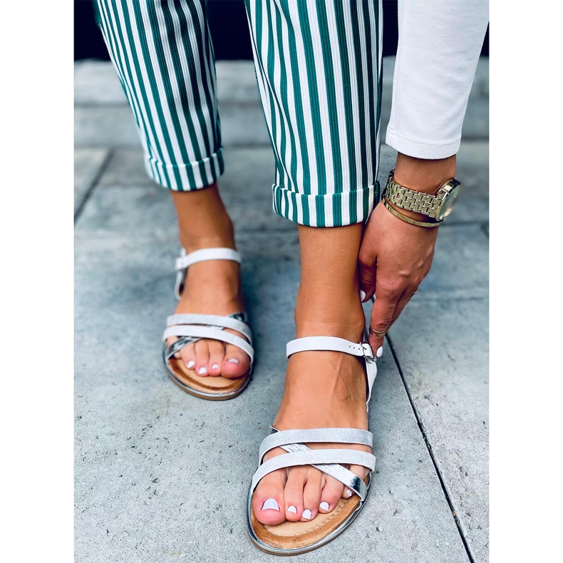 Sandales femme Celia Blanc blanche 2 Sandales femme Celia Blanc blanche 2