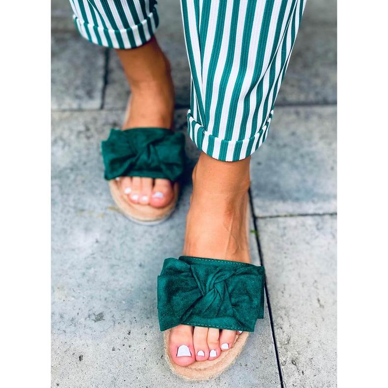 Espadrilles à nœud Viola Green vert 1