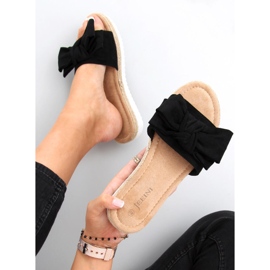 Espadrilles avec un nœud Viola Black le noir 3