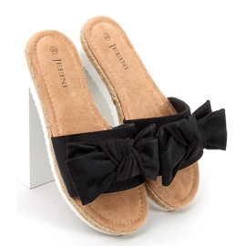 Espadrilles avec un nœud Viola Black le noir 2