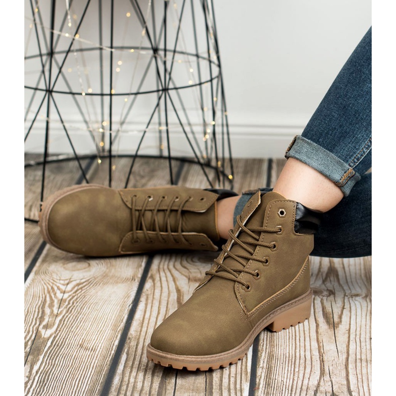 Seastar Bottes pour femmes trappeurs brun vert 1