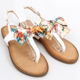 Tongs à nœud Odette Blanc 1