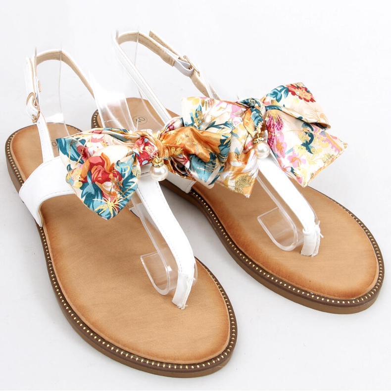 Tongs à nœud Odette Blanc 1