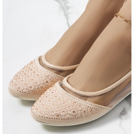 Marx ballerines semi-transparentes beiges 2