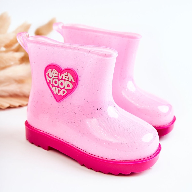 Bottes de pluie roses pour enfants 1 Bottes de pluie roses pour enfants 1
