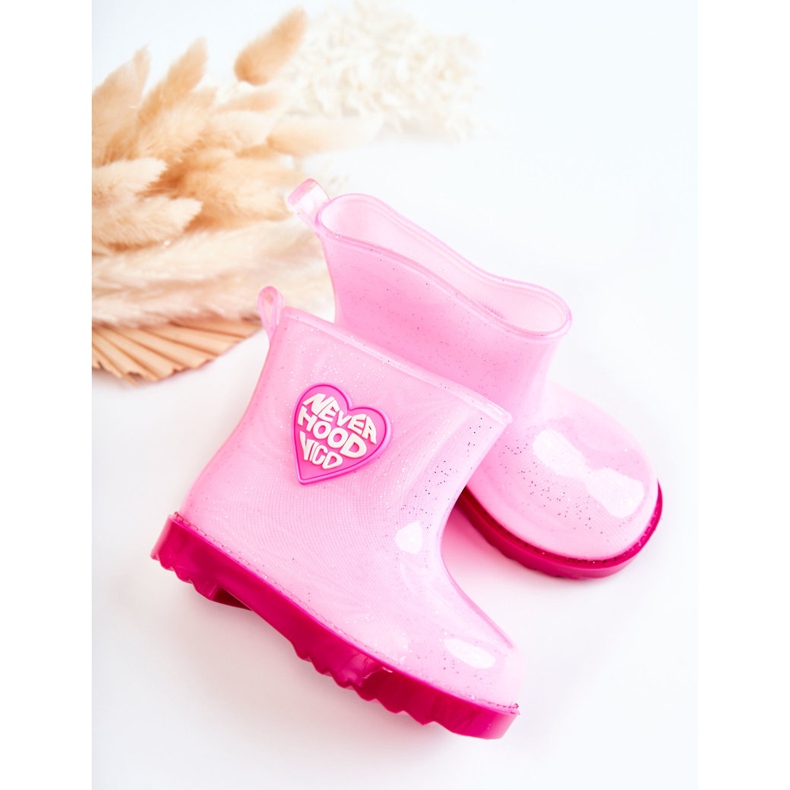 Bottes de pluie roses pour enfants 2 Bottes de pluie roses pour enfants 2