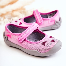 BEFADO S.A. Chaussons ballerines Befado Chats 114X451 Rose-Gris 1