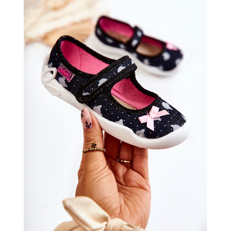 BEFADO S.A. Chaussons Ballerine Enfant Befado Avec Nœud 114X481 Bleu Marine 1