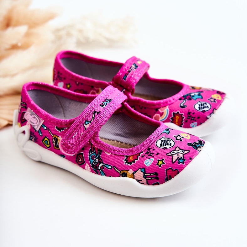 BEFADO S.A. Chaussons ballerines enfant Befado Supergirl 114X483 Rose 2 BEFADO S.A. Chaussons ballerines enfant Befado Supergirl 114X483 Rose 2