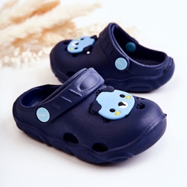 BEFADO S.A. Chaussons pour enfants Kroks Miś Befado 159X110 Bleu marine 2