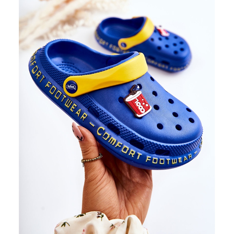 BEFADO S.A. Chaussons pour enfants Kroksy Cola Befado 159Y101 Bleu foncé 1