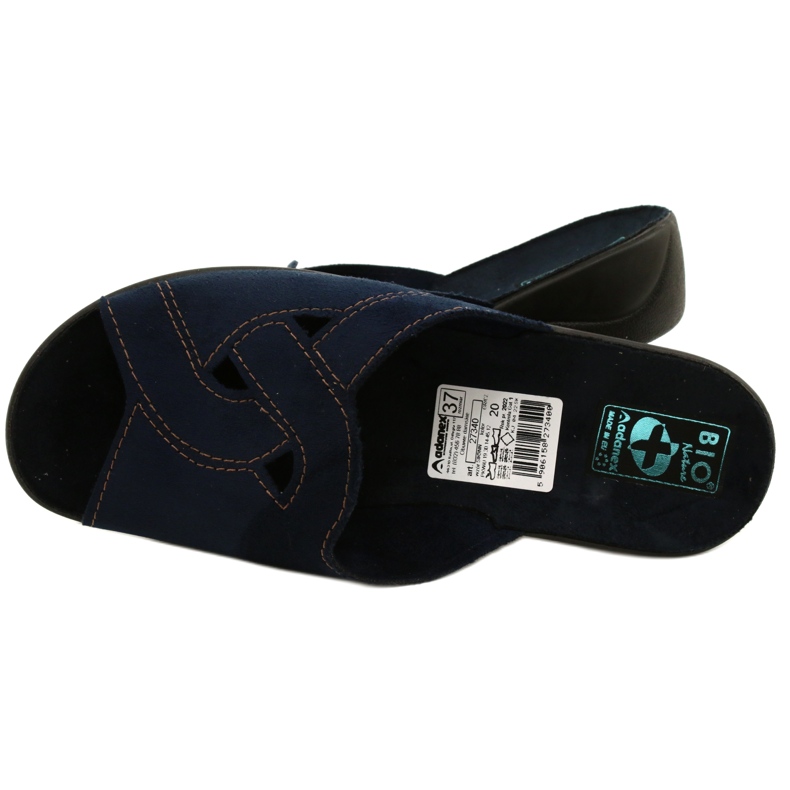 Adanex Sandales BIO Nature 27340 femme bleu marin 4