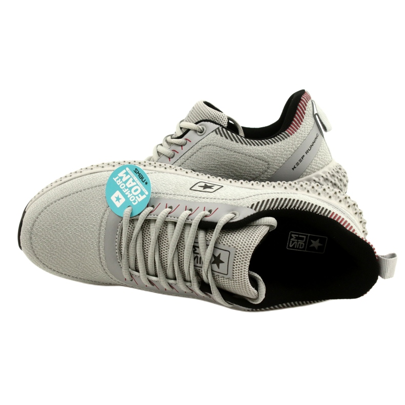 NEWS Chaussures de sport masculines 22mn37-4920 Insert confortable gris 5