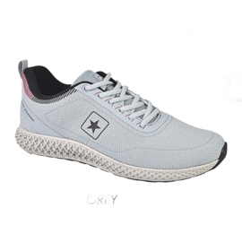 NEWS Chaussures de sport masculines 22mn37-4920 Insert confortable gris 1