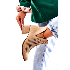Bottines Daim Ajourées Lewski Shoes 3165 Beige 2