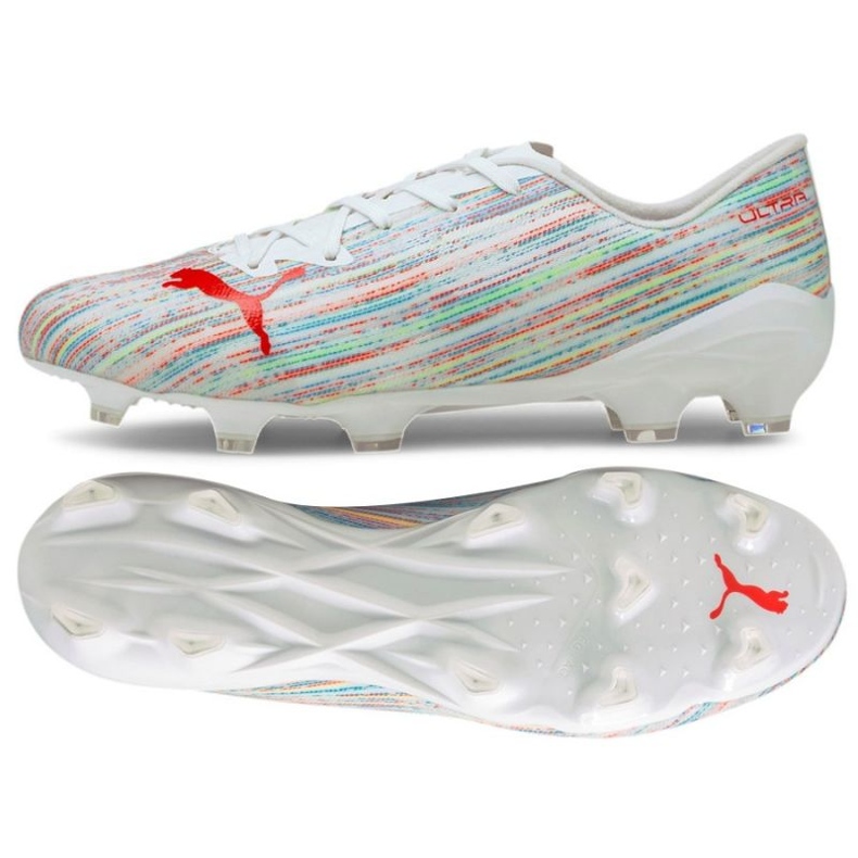 Chaussures de foot Puma Ultra 2.2 Fg Ag M 106343 04 multicolore blanche 1