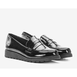 Chaussures Seninis laquées noires 1