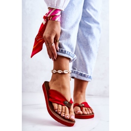 Tongs Femme Material Big Star JJ274A349 Rouge 1