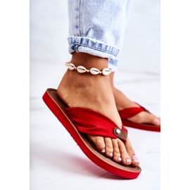 Tongs Femme Material Big Star JJ274A349 Rouge 2