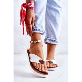 Tongs Femme Material Big Star JJ274A347 Blanc blanche 1