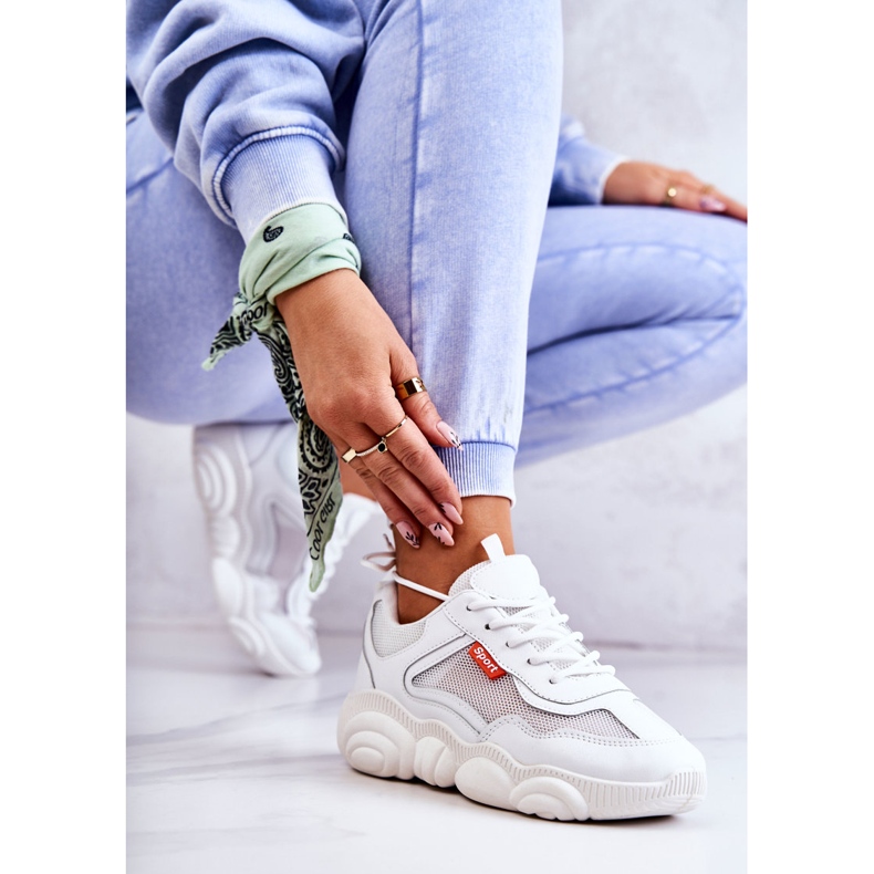 Baskets Femme Chaussures De Sport Avec Mesh Blanc Sallis blanche 1