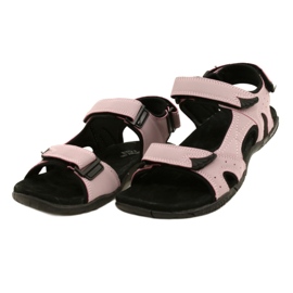 Sandales American Club HL53/22 avec insert en cuir Lt.Violet rose 2