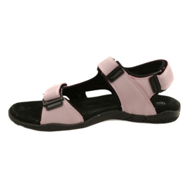 Sandales American Club HL53/22 avec insert en cuir Lt.Violet rose 1
