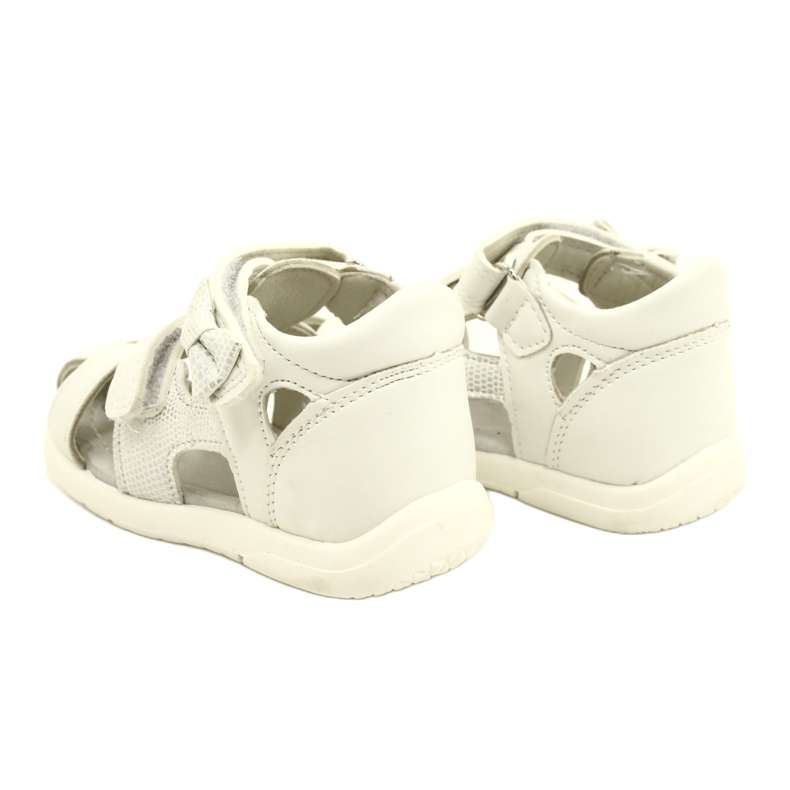 American Club Sandales des filles avec l'Arman Club XD63 / 22 BLAND BLAND blanc 4