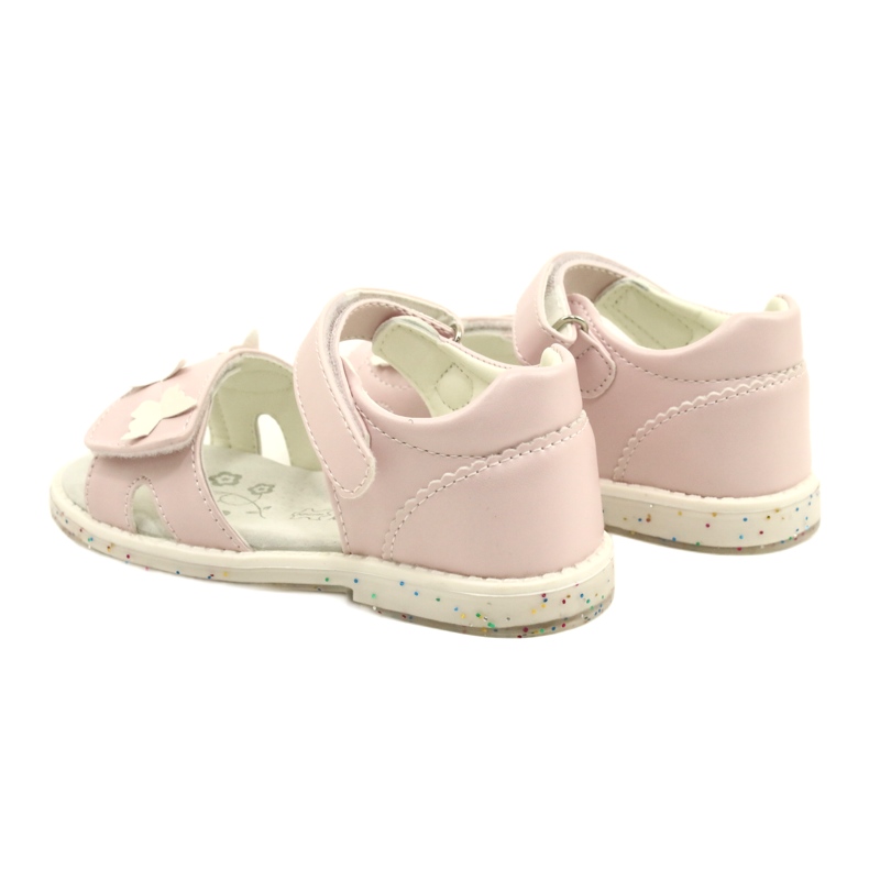 Sandales fille Papillons American Club XD58/22 Rose 5
