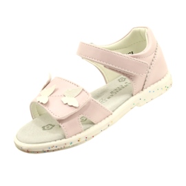 Sandales fille Papillons American Club XD58/22 Rose 3