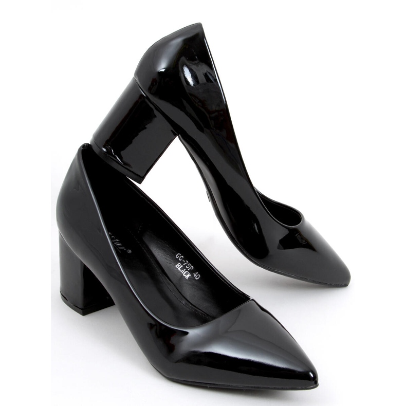 Escarpins petit talon Zelia Noir 1