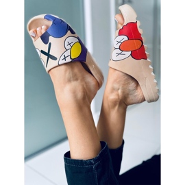 Chaussons à imprimé Clancy Khaki coloré kaki multicolore 2