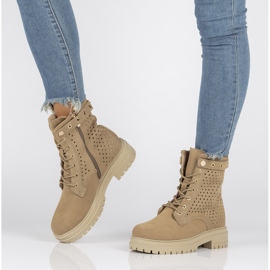 Bottines en cuir Filippo DBT3716/22 Be beige 6