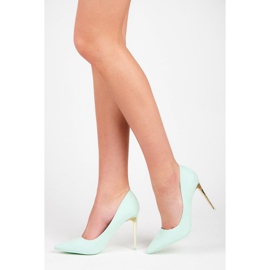 Seastar Escarpins en daim sur un talon bleu 5