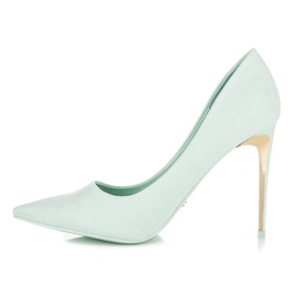Seastar Escarpins en daim sur un talon bleu 2