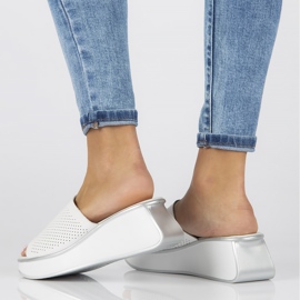 Chaussons en cuir Filippo DK3614 / 22 Wh blanc 1