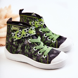 BEFADO S.A. Baskets Hautes Enfant Football Befado 268X070 Gris-Vert 1 BEFADO S.A. Baskets Hautes Enfant Football Befado 268X070 Gris-Vert 1