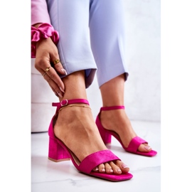 Vinceza Sandales en daim à la mode On A Bar Fuchsia Rovena rose 6