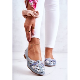 Ballerines en Cuir pour Femme Maciejka 01358-34 Bleu clair 1